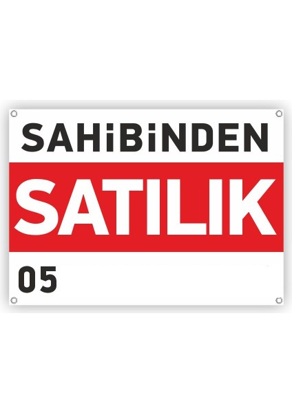 Branda Satılık Afişi 100x60