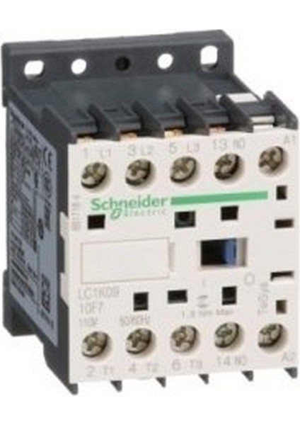 Schneıder LC1K0910F7 Tesys K Kontaktör 3p 9A Ac3 110VAC 1na