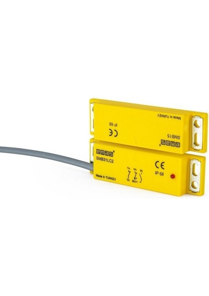 SMB31LC2-B15 78 mm Dikdörtgen 2nc+1no 5mm Ledli Sok Çık.