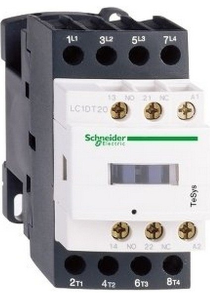 Schneıder LC1DT25F7 Tesys Deca Kontaktör 4p 25A Ac1 110VAC 4na