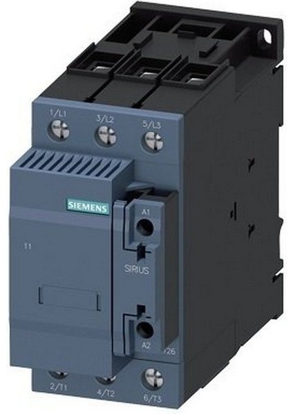 Sıemens 3RT2636-1AP03 3rt2 Serisi Kondansatör Kontaktörü, 400 V Ac, 17..50KVAR, 1no+1nc, Boy S2
