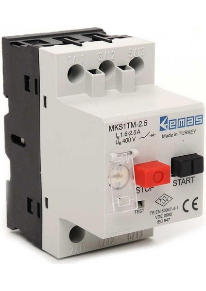 MKS1TM-2.5 Motor Koruma Şalteri (1,60-2,50) Amper