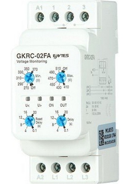 M1853 GKRC-02FA Gerilim Koruma Rölesi