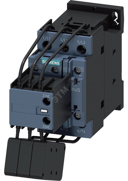 Sıemens 3RT2627-1AP05 3rt2 Serisi Kondansatör Kontaktörü, 400 V Ac, 8..25KVAR, 1no+2nc, Boy S0