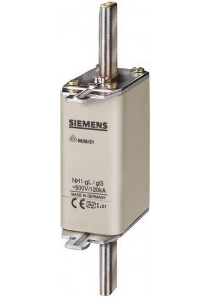 Sıemens 3NA3832 Steatit(Seramik) Gövdeli Nh-Bıçaklı Sigorta Buşonu 125A Boy 00 Genişlik 30MM