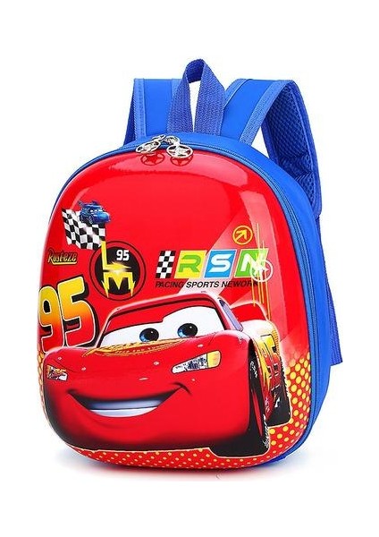 Arabalar Hard Case Sırt Çantası Anaokulu Schoolbag Aydınlatma Mcqueen(Yurt Dışından)