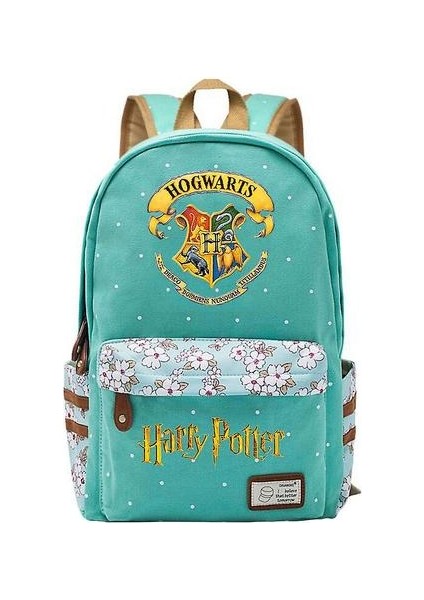 Harry Potter Akademisi Rozeti Gençlik Sırt Çantası (Yeşil)(Yurt Dışından)