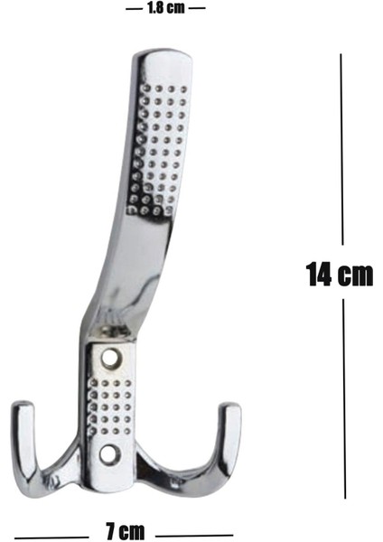 Noktalı Portmanto Zamak Krom Askı 14 Cm fiyatları