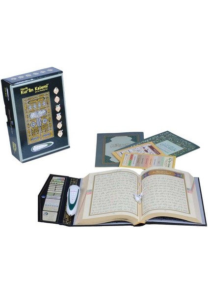 Kuran Okuyan Kalem Seti- Kalem Kuran Orta Boy Kabe Desenli