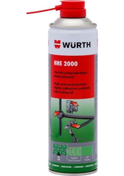Hhs 2000 Tutunma Özellikli Yağlayıcı Sprey 150 Ml