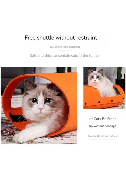 Dıy Kombinasyon Keçe Kedi Tüneli Kedi Kumu (Yurt Dışından) fırsatları