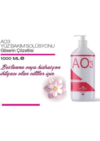 Ao3 Yüz Bakım Solüsyonu (Gliserin Çözeltisi) 1000ML