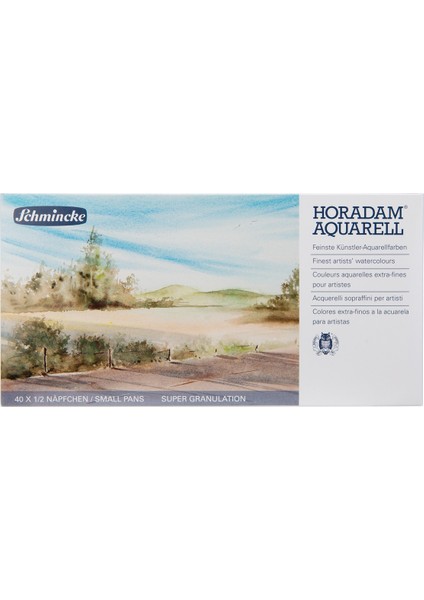 : Horadam Super Granulation Sulu Boya Seti : 40 Renk x Yarım Tablet (Metal Kutu) fiyatları