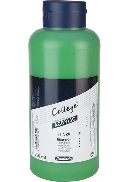 : College Serisi Akrilik Boya : 750 ml : Leaf Green