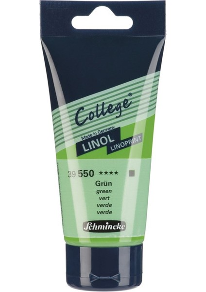 : College Serisi Linol Baskı Boyası : 75 ml : Green