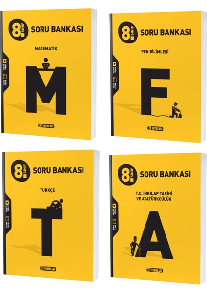 LGS 2023 8. Sınıf Matematik Türkçe Fen Inkılap Tarihi Soru Seti 4 Kitap