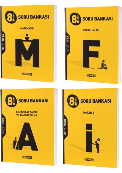 LGS 2023 8. Sınıf Matematik Ingilizce Fen Inkılap Tarihi Soru Seti 4 Kitap