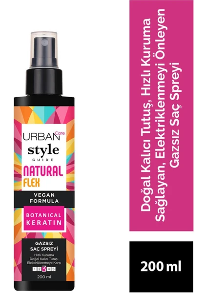 Urban Care Style Guide Saç Spreyi Natural Flex Gazsız 200 ml