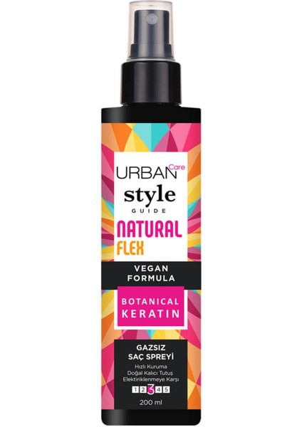 Urban Care Style Guide Saç Spreyi Natural Flex Gazsız 200 ml