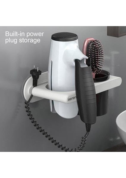 Duvar Montajı Saç Kurutma Makinesi Depolama Raf Saç Kurutma Makinesi Tutucu Organizatör Saç Düzleştirici Standı Banyo Raf Depolama Aksesuarları | Banyo Rafları (Yurt Dışından) fiyatları