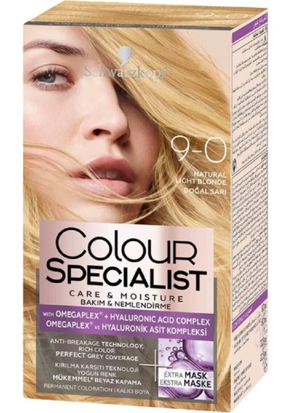 Colour Specialist Saç Boyası Kiti 9.0 Doğal Sarı 60 Ml