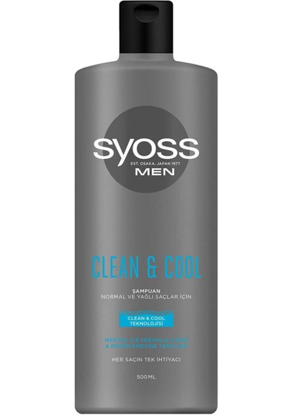 Şampuan Men Clean & Cool 500 ml
