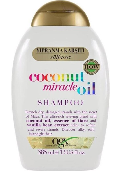 EKS Ticaret Ogx Şampuan Coco Miracle Oil 385 ml