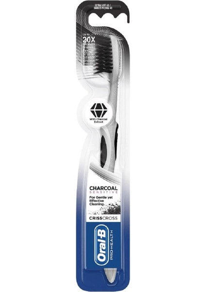 Diş Fırçası Pro Health Charcoal Sensitive Criss Cross