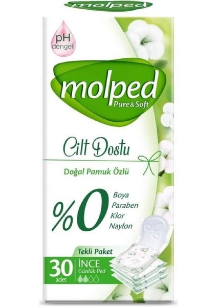 Günlük Ped Pure & Soft 30'lu