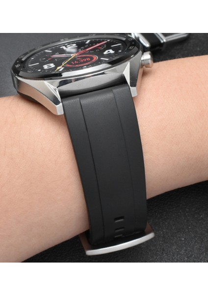 Kalite Kauçuk Saat Kayışı Spor Watch Band Siyah Yeşil Bileklik ile Hızlı Yayın Bahar Bar | Bantlar (Yurt Dışından) modelleri