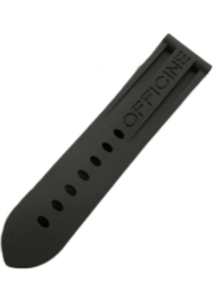 Siyah Watch Band Silikon Kauçuk Saat Bant Panerai Kayışı Iğne Toka Için Fit | Bantlar (Yurt Dışından)