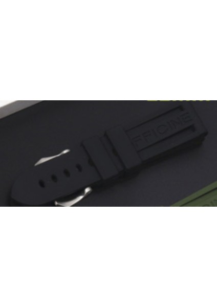 Siyah Watch Band Silikon Kauçuk Saat Bant Panerai Kayışı Iğne Toka Için Fit | Bantlar (Yurt Dışından) modelleri