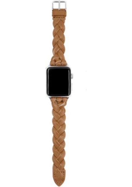 Örgülü Hakiki Deri Bant Apple Watch Serisi Için Dokuma Kayışı Iwatch Klasik Tasarım Toka | Izle Bantları (Yurt Dışından) fiyatları