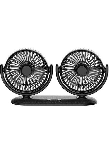 12/24 V Taşınabilir Mini Araba Fan 360 Derece Tüm Yuvarlak Ayarlanabilir Otomatik Hava Soğutma Çift Kafa USB Fanlar Sessiz Küçük Masaüstü Fan | Hayranları(Yurt Dışından)