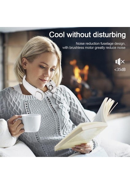 Mini Boyun Fan Şarj Edilebilir 9000 Mah Boyun Fan Taşınabilir Bıçaksız Şarj Edilebilir Yapraksız El Fanlar Soğutma Giyilebilir Boyun Bandı Fan | Hayranları(Yurt Dışından)