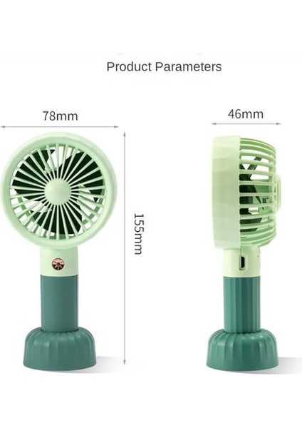 2600 Mah Plastik El Fan, Öğrenci Yurtları Için Şarj Edilebilir Basit Taşınabilir Rüzgar Fanı(Yurt Dışından)