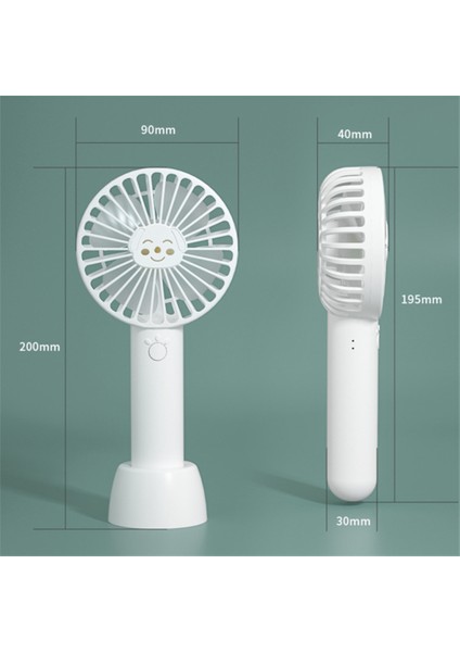 800 Mah Plastik El Fan, Öğrenci Yurtta Küçük Taşınabilir Fan Için Uygun Şarj Edilebilir Basit Rüzgar(Yurt Dışından) fiyatları