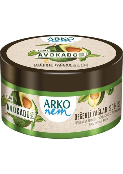 Nem Değerli Yağlar Avokado Krem 250 ml