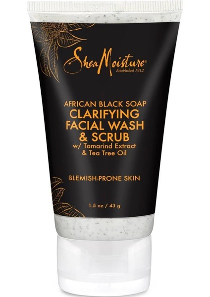 Afrika Siyah Sabunu Yüz Yıkama ve Peeling 43GR