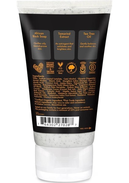 Afrika Siyah Sabunu Yüz Yıkama ve Peeling 43GR fiyatları