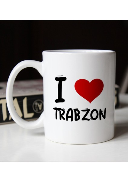 Gift I Love Trabzon Tasarımlı Beyaz Kupa Bardak fiyatları
