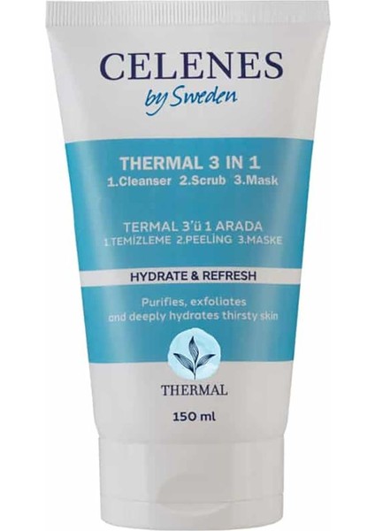 Celenes Thermal Peeling Maske Tüm Cilt Tipleri, Temizleyici 150 ml