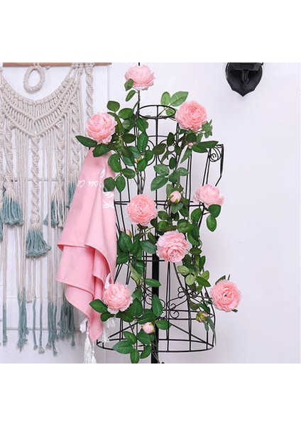 1.8m Taklit Şakayık Çiçek Rattan, Düğün Kemeri Dekorasyonu, Şakayık Çiçek Rattan, Sarma Yeşil Bitki Arka Plan Duvarı(Yurt Dışından)