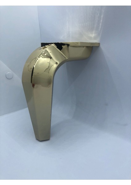 Plastik,15 Cm Gold Kaplama,Koltuk,Mobilya Ayağı (4 Adet)