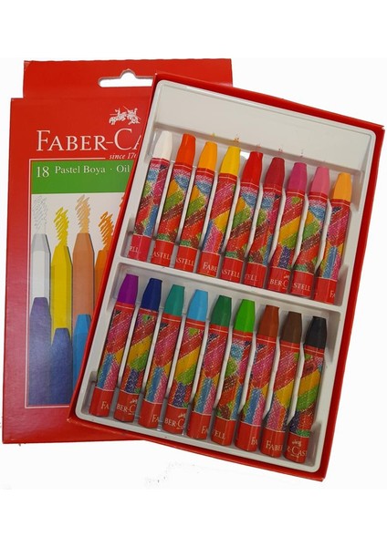 Pastel Boya 18 Renk Karton Kutu Faber Castell Pastell 18 Renk Pastel Boya