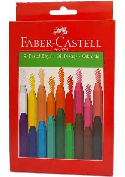 Pastel Boya 18 Renk Karton Kutu Faber Castell Pastell 18 Renk Pastel Boya