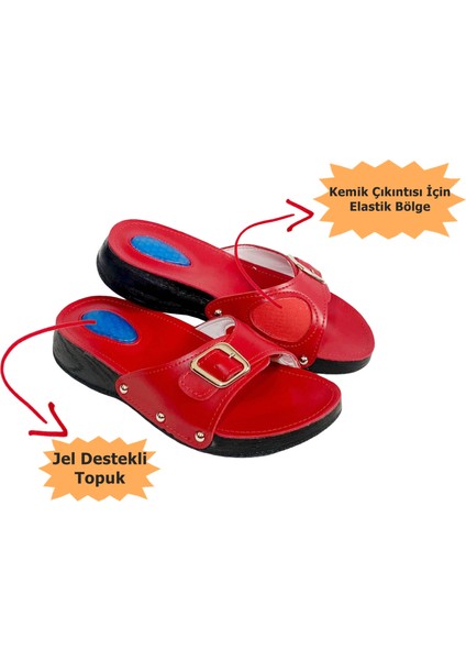 Comfort Halluks(Kemik Çıkıntısı) ve Jelli Topuk Dikeni Terliği Günlük Kadın Terlik
