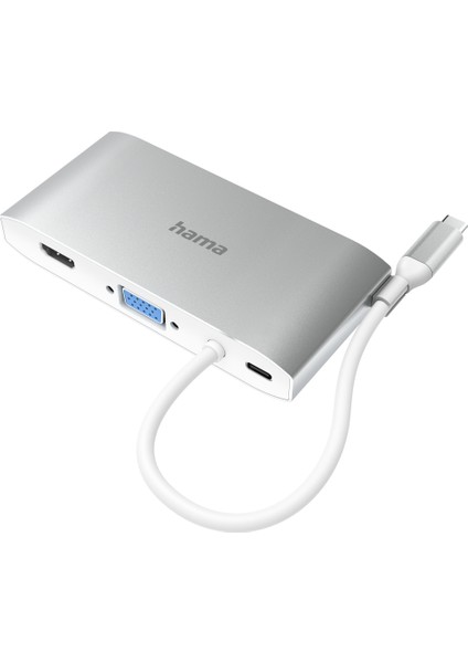 Usb-C Hub, Multiport, 8 Ports, 3 x Usb-A, 2 x Usb-C, Vga, Hdmı™, Lan