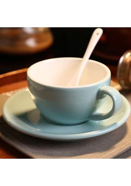 Avrupa Tarzı Seramik Kalınlaşmış Cappuccino Standart Rekabet Çelenk Latte Sos Fincan(Yurt Dışından)