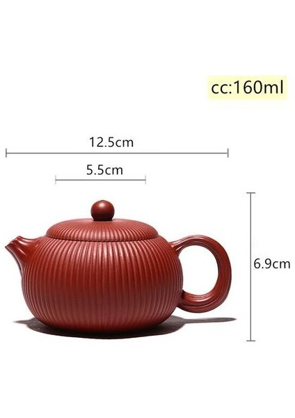 Yixing Klasik Çay Potu Mor Kil Çizgili Filtre Demlik Güzellik Su Isıtıcısı Ham Cevher El Yapımı Teaware Özelleştirilmiş Hediyeler Authentic | Çaydanlıklar(Yurt Dışından)